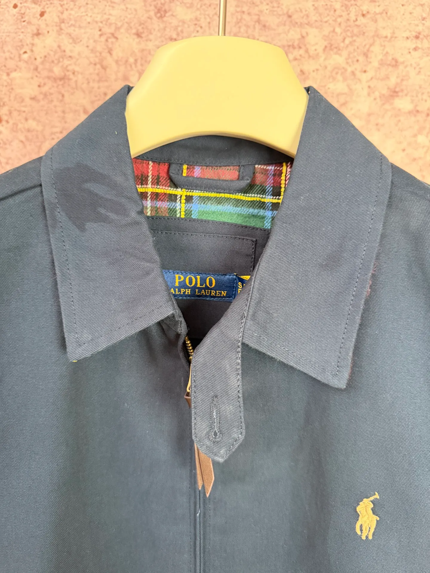 P330 Raff classic pony executive jacket, original twill cotton fabric with inner plaid fabric, customized hardware accessories, fine workmanship inside and outside to maintain the original details, simple version, old money style, casual matching